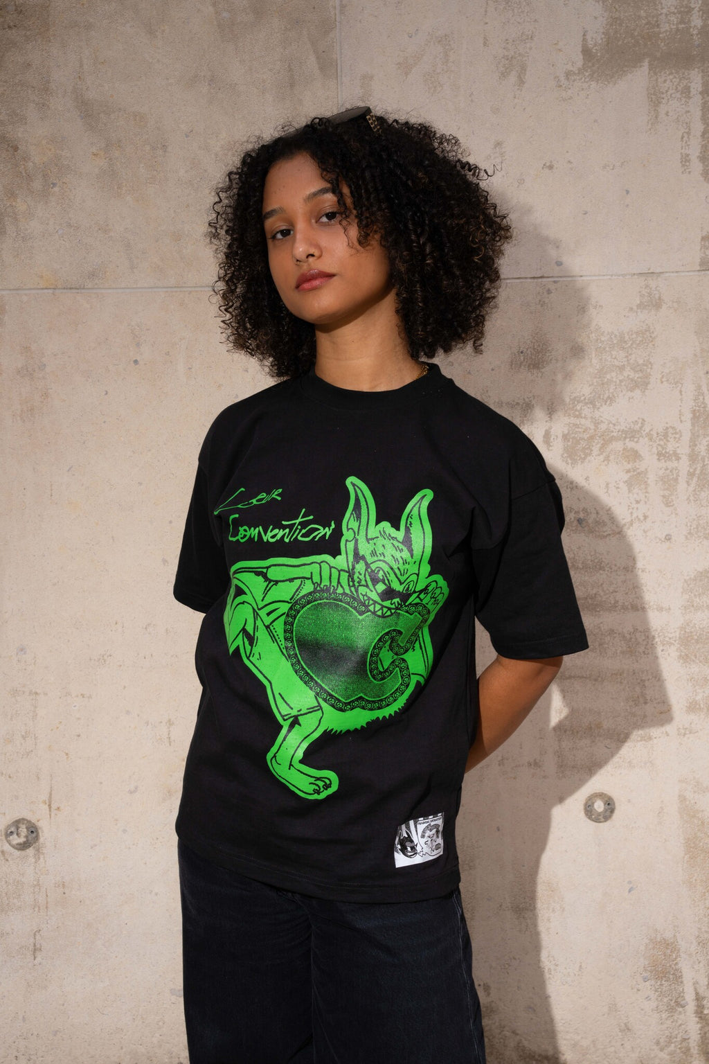 Made with coeur Green Oversize Tee