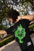 Made with coeur Green Oversize Tee