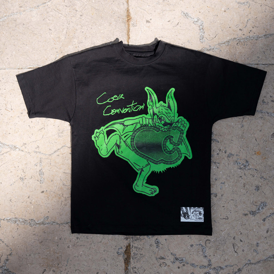Made with coeur Green Oversize Tee