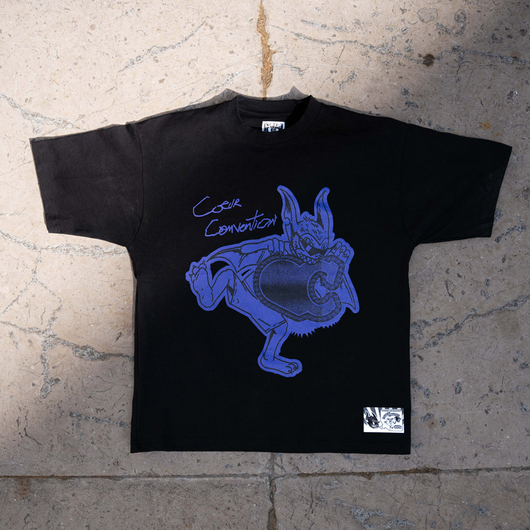 Made with coeur Purple Oversize Tee